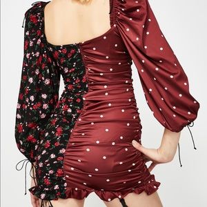 For Love And Lemons Cher Ruched Dress SIZE XS